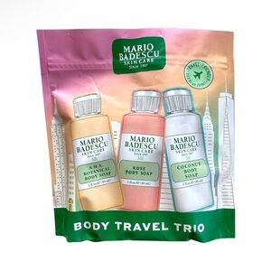 Mario Badescu Body Travel Trio- AHA Botanical, Rose & Coconut Body Soaps | 2oz